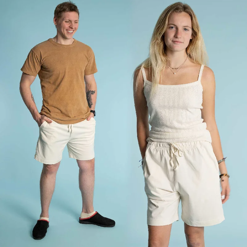 SAN PEDRO 100% Organic Cotton Shorts (Unisex; OC Thread, Organic Elastic Option, 100% Biodegradable)