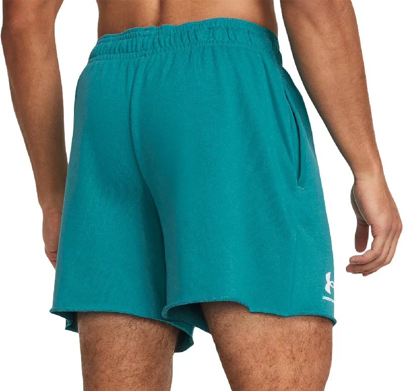 Under Armour Rival Terry 6 Inch Mens Training Shorts - Green