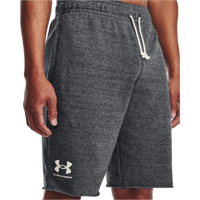 Under Armour Rival Terry Mens Training Shorts - Grey