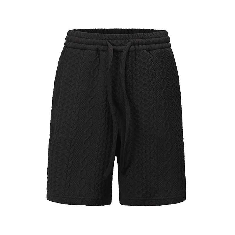 Vintage Loose Knitted Guards Shorts