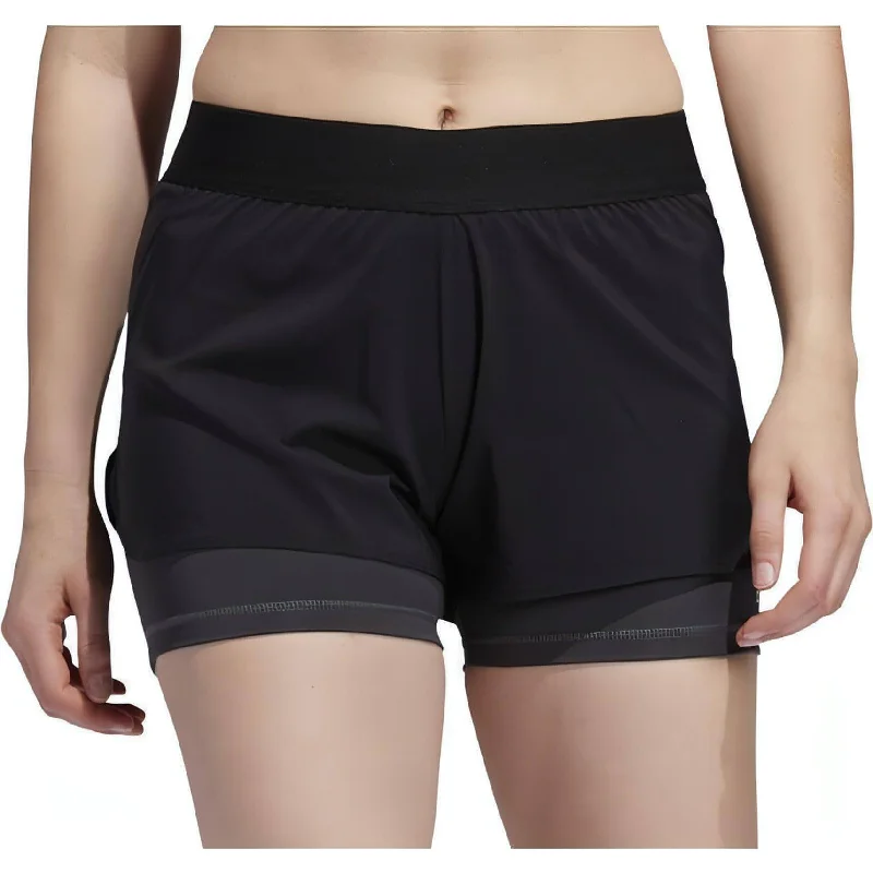 adidas AlphaSkin 2 In 1 Womens Training Shorts - Black