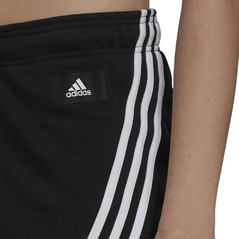 adidas Future Icon 3 Stripes Womens Training Shorts - Black