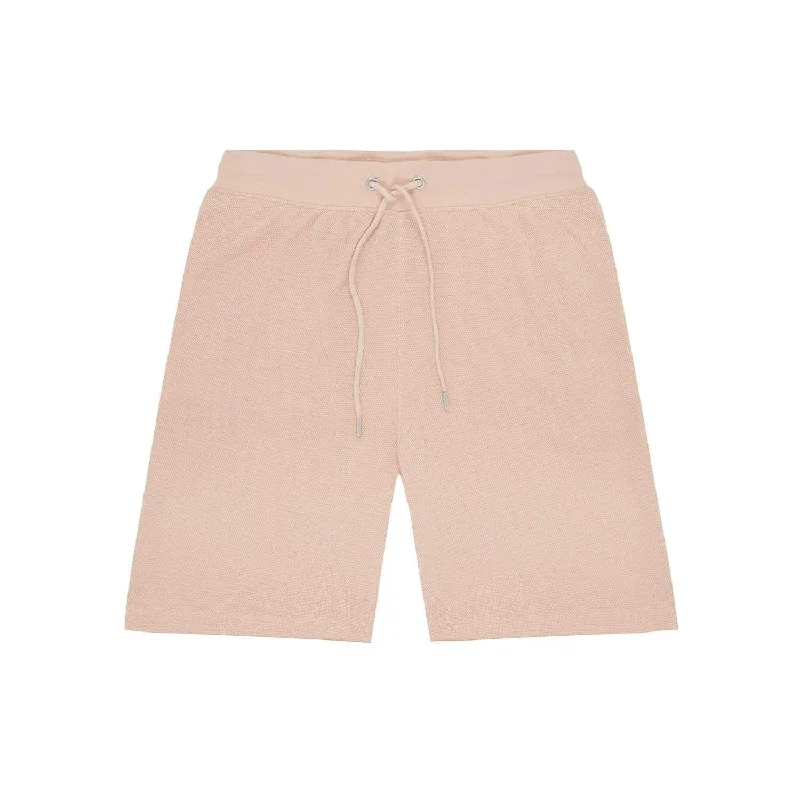 PIQUE KNITTED SHORT - DUSTY PINK