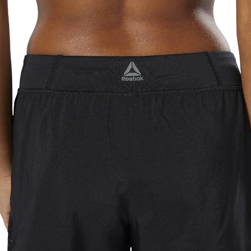 Reebok Workout Ready Knit Woven Womens Training Shorts - Black