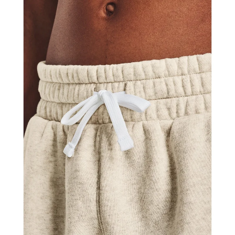 Under Armour Rival Fleece Womens Training Shorts - Beige