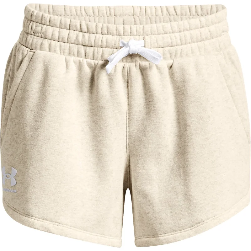 Under Armour Rival Fleece Womens Training Shorts - Beige