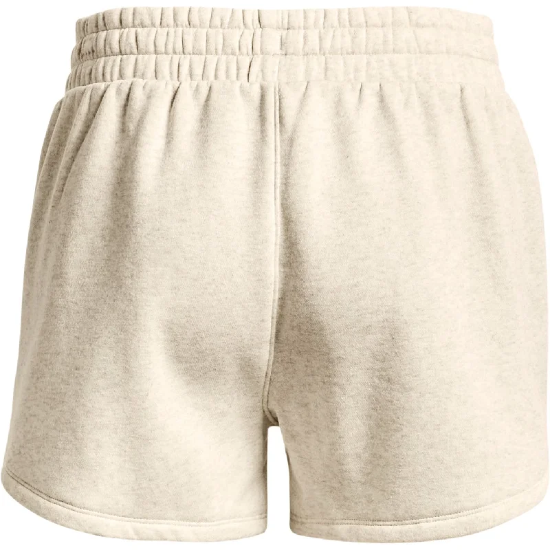 Under Armour Rival Fleece Womens Training Shorts - Beige