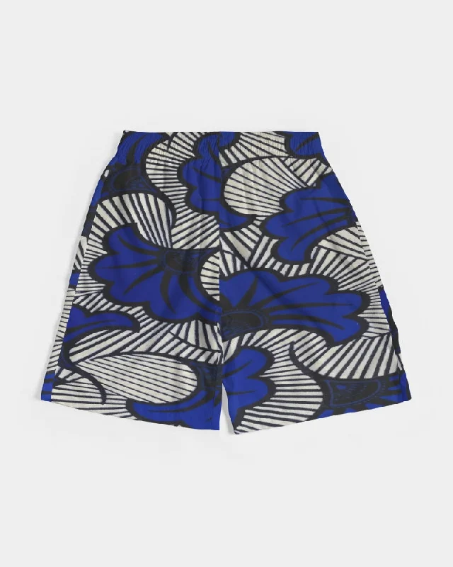 AKH African Fleurs Bleues Men's Jogger Shorts