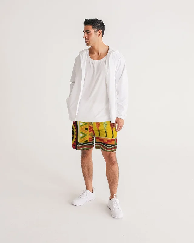 AKH African Mural Art Men's Jogger Shorts