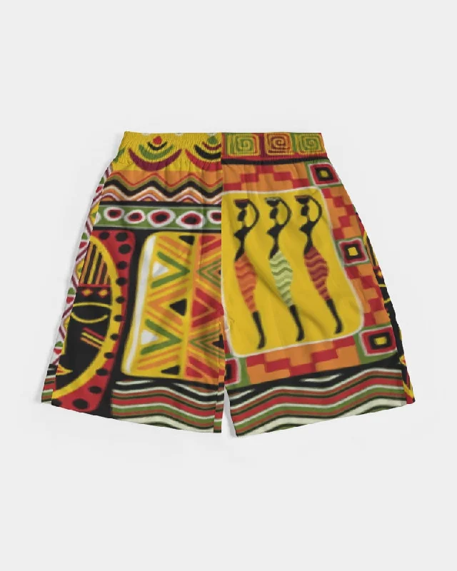 AKH African Mural Art Men's Jogger Shorts