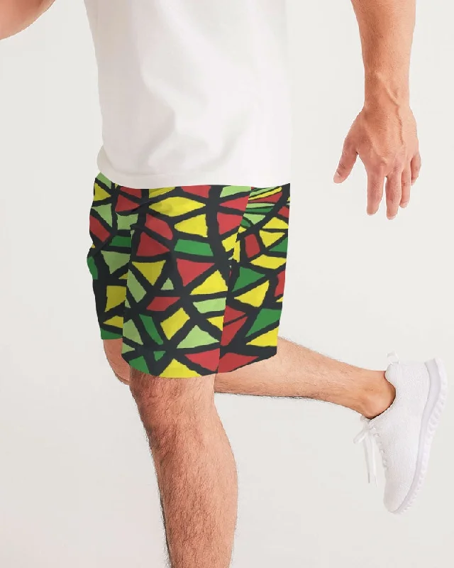 AKH African Symmetry Art Men's Jogger Shorts