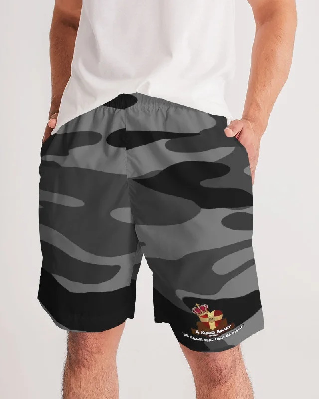 AKH Black Camouflage Men's Jogger Shorts