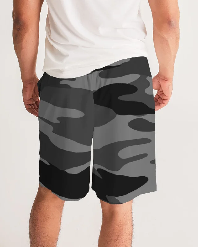 AKH Black Camouflage Men's Jogger Shorts