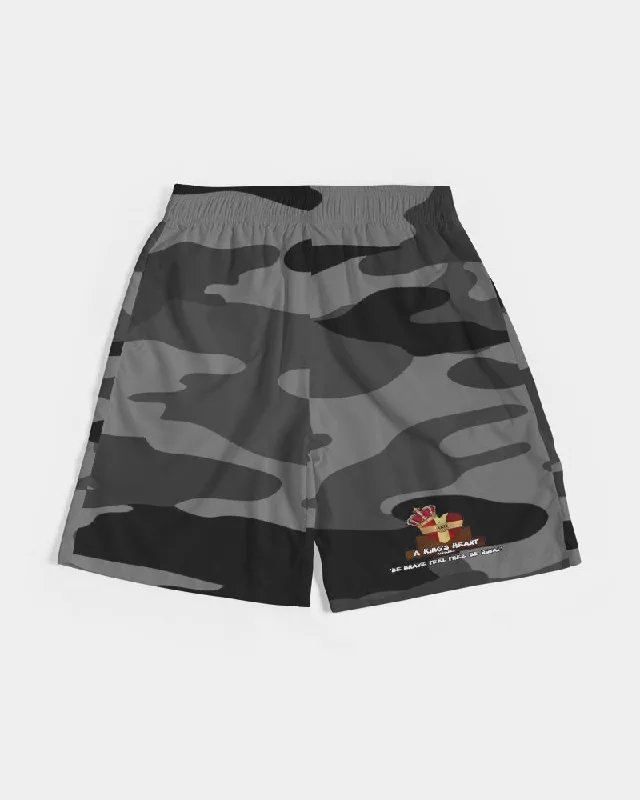 AKH Black Camouflage Men's Jogger Shorts