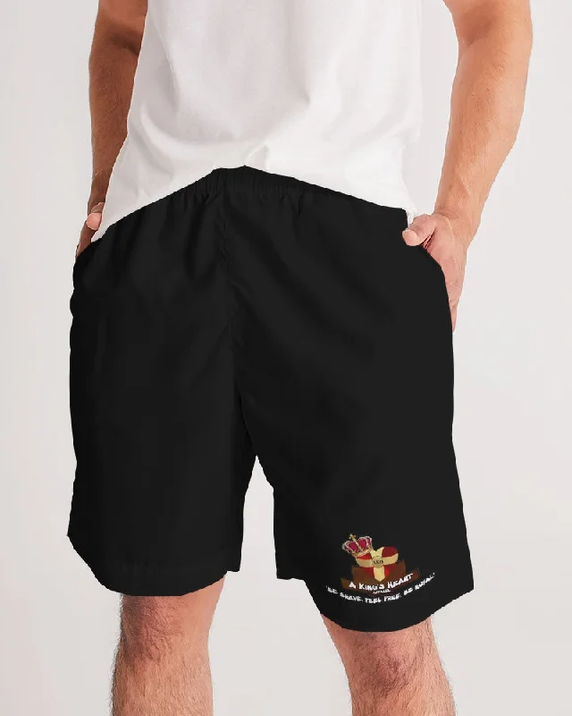 AKH Black Men's Jogger Shorts