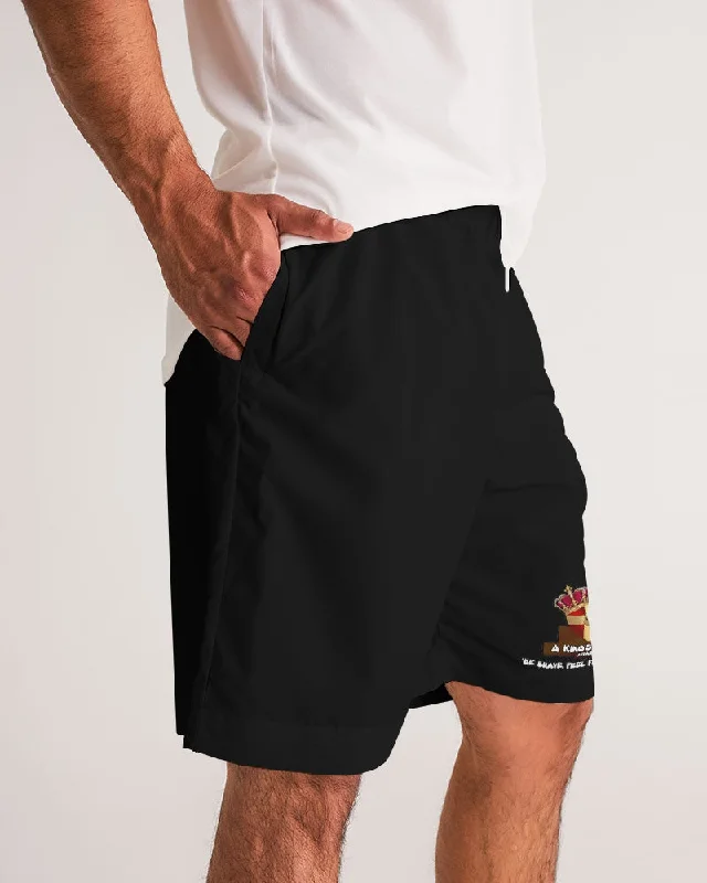 AKH Black Men's Jogger Shorts