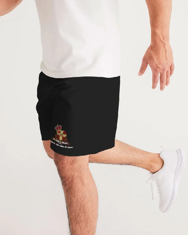 AKH Black Men's Jogger Shorts