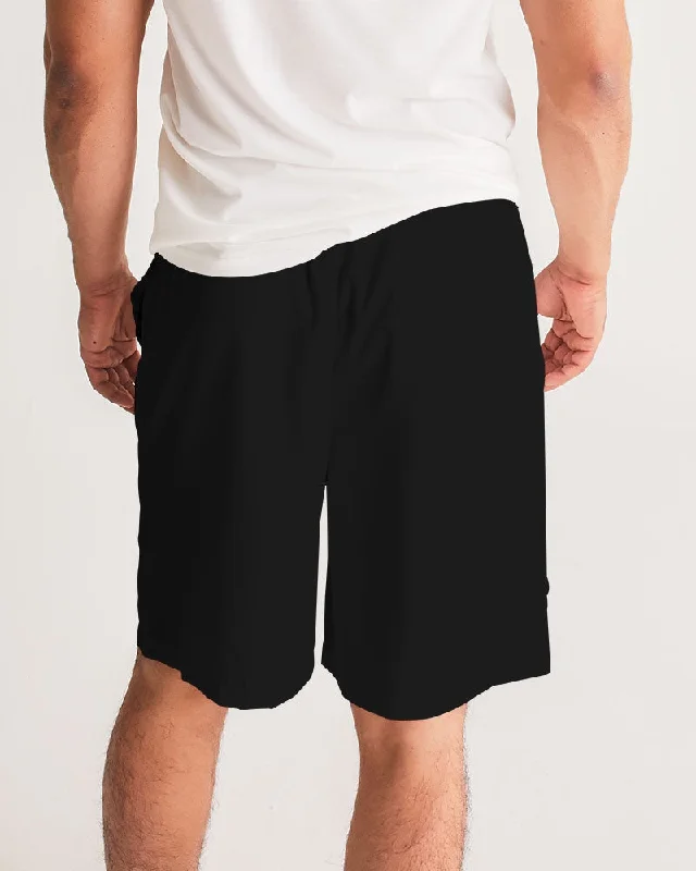 AKH Black Men's Jogger Shorts