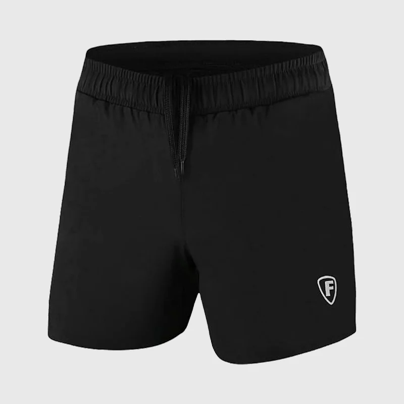 Fdx Men's & Boy's 5"" Pro Black Running Shorts