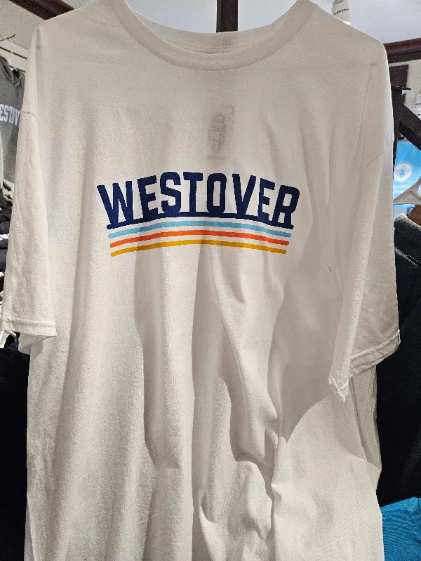 Westover white Tee with stripes