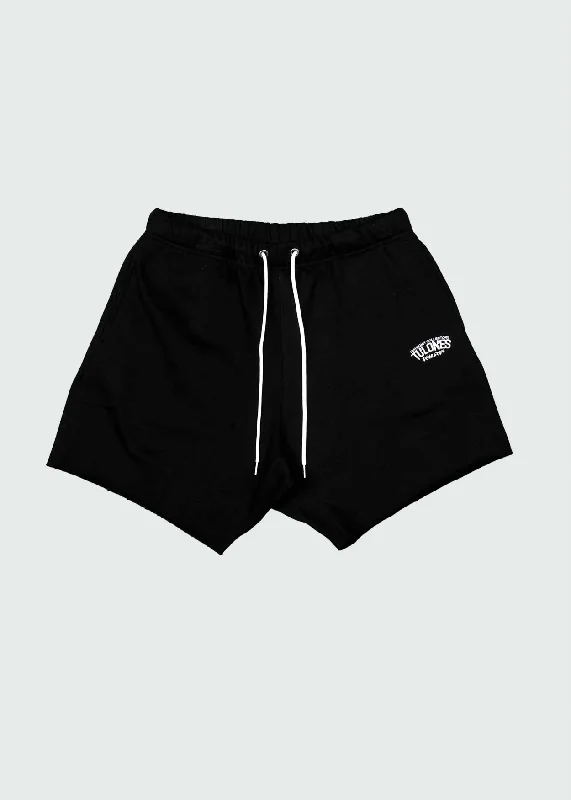 Cut Off Cotton Shorts Black