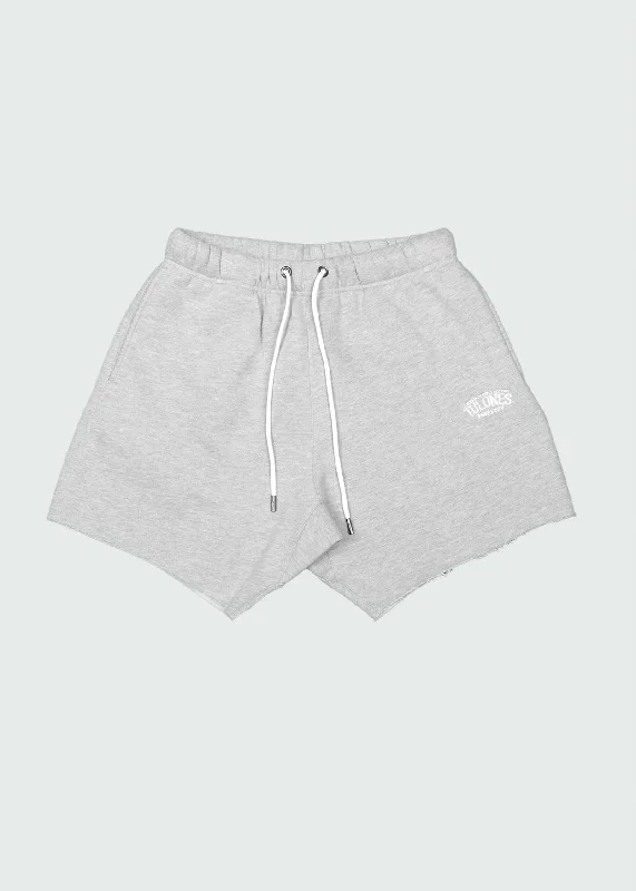 Cut Off Cotton Shorts Grey