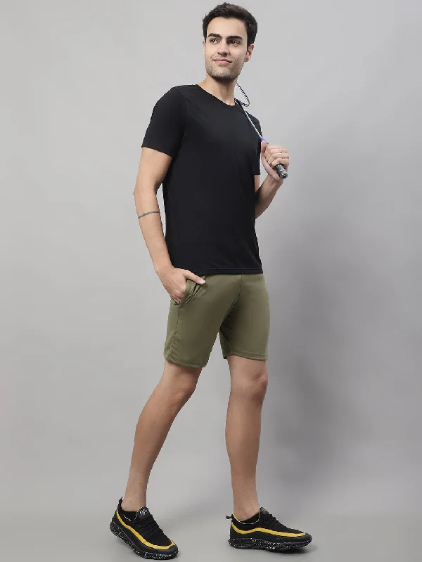 Vimal Jonney Olive Regular fit Cotton Shorts for Men