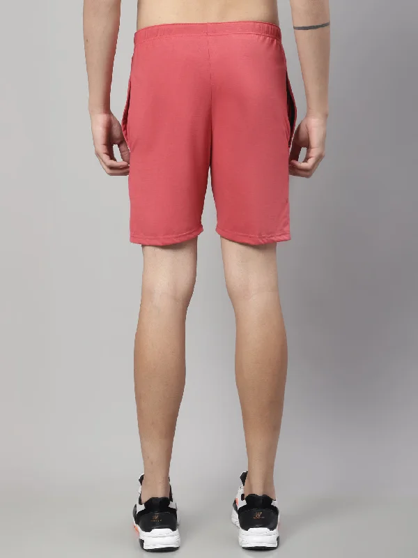 Vimal Jonney Pink Regular fit Cotton Shorts for Men