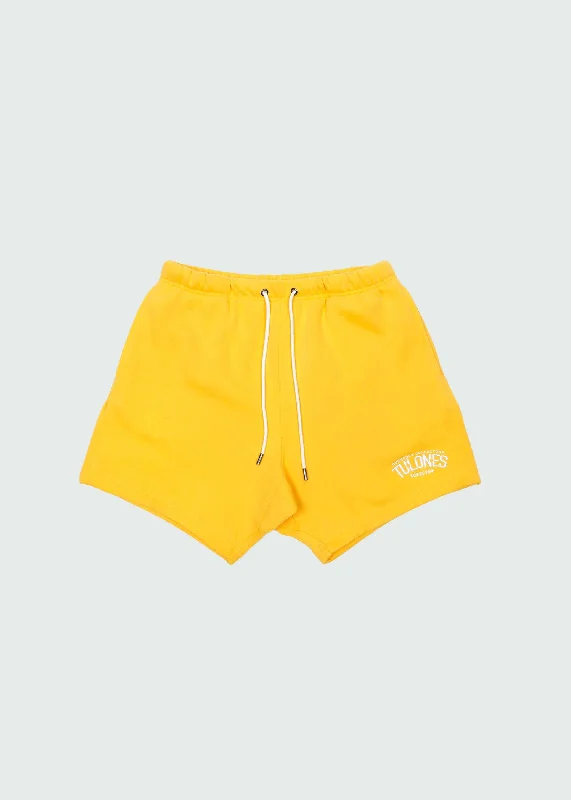 Staple Arch Cotton Shorts Yellow