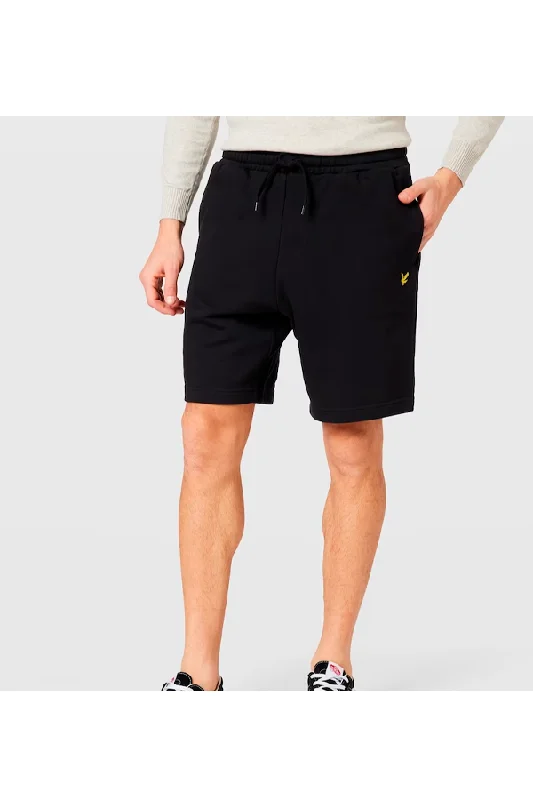 Lyle & Scott Logo Cotton Shorts Black