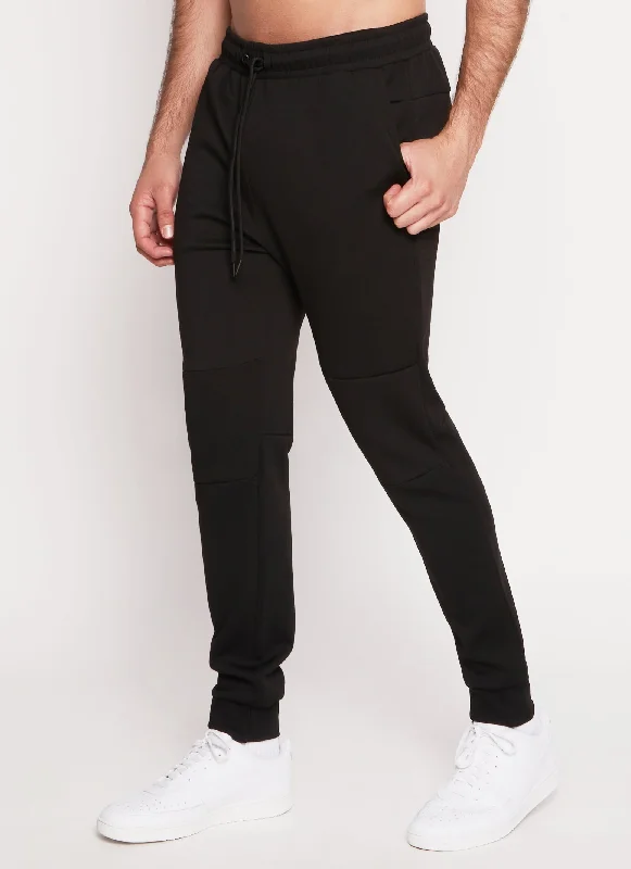 Mens Contrast Trim Zip Pocket Joggers