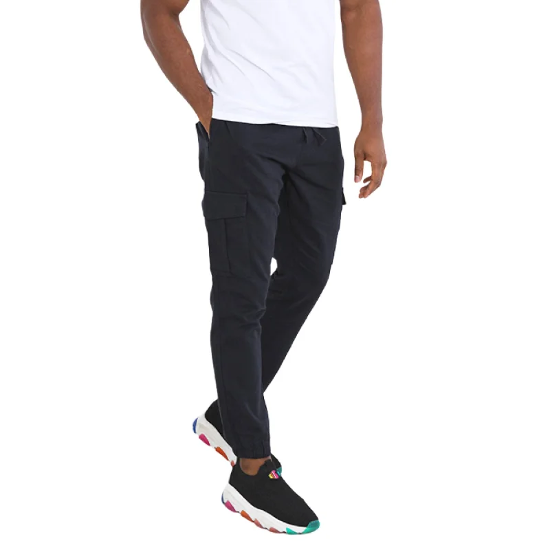 Brave Soul Fine Cargo Twill Jogger - Navy