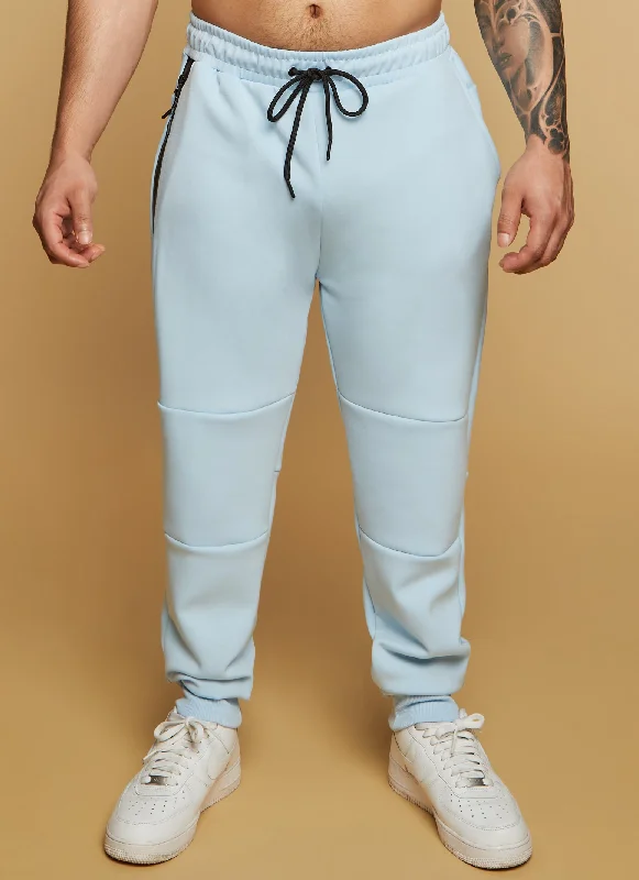 Mens Contrast Trim Zip Pocket Joggers