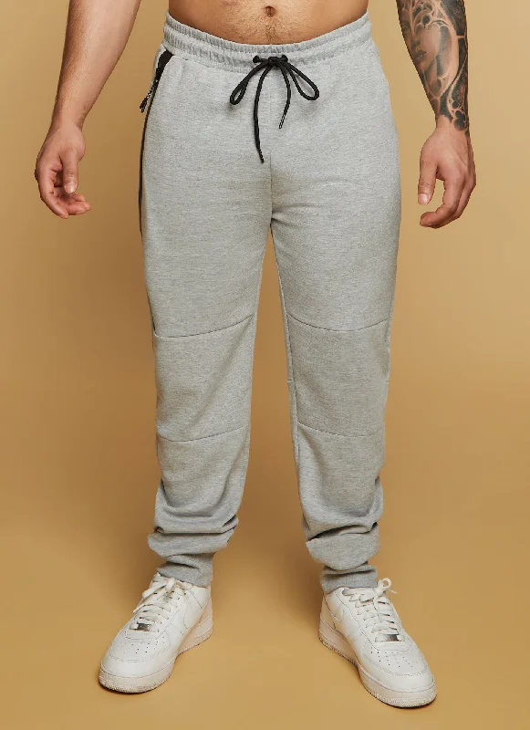 Mens Contrast Trim Zip Pocket Joggers